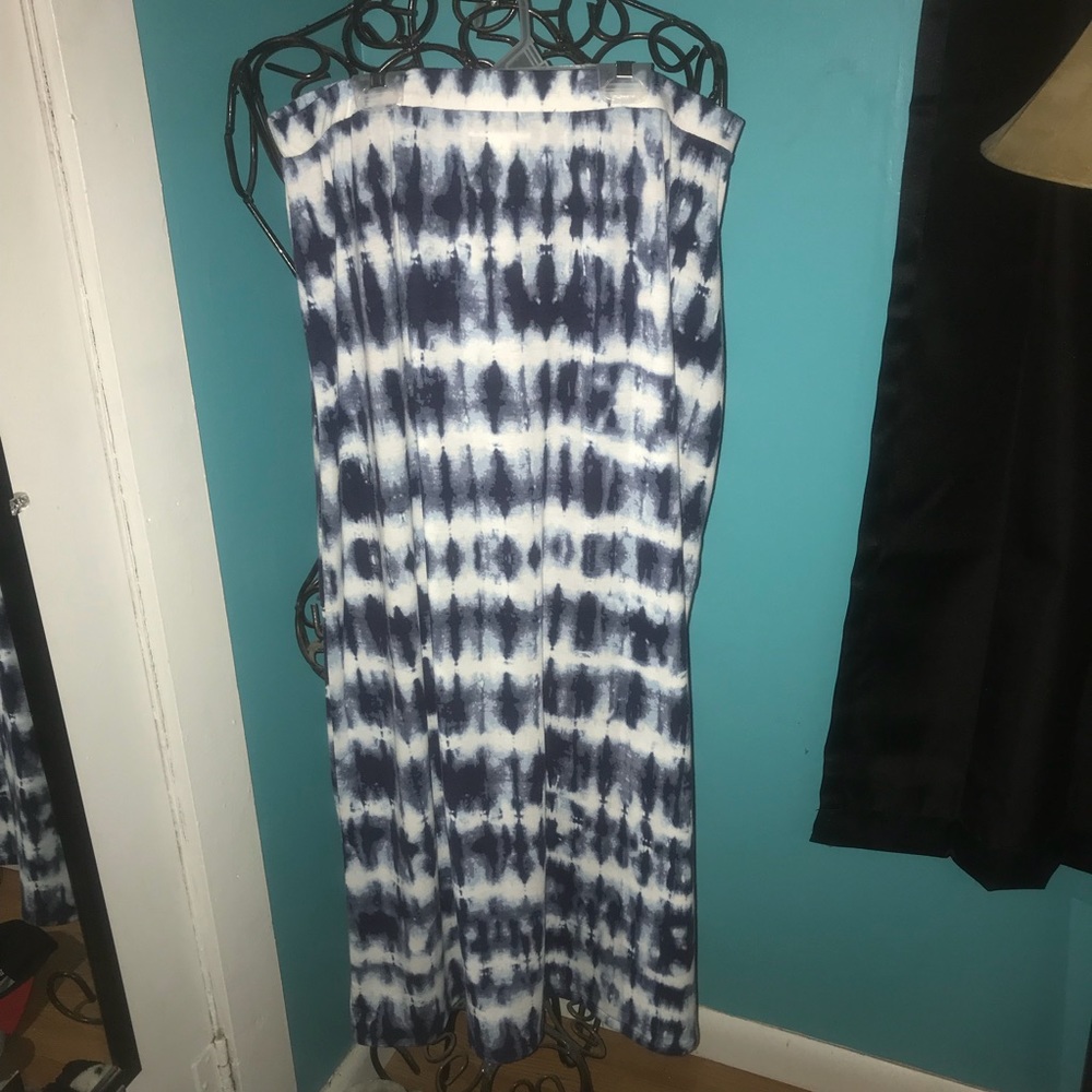 Just Be... shibori tie dye maxi skirt